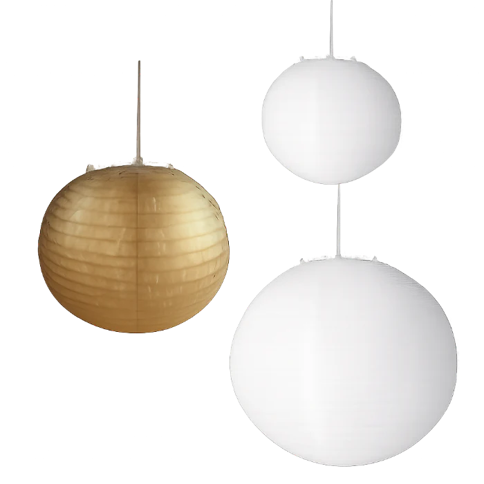 Japansen ballonnen wit/ goud