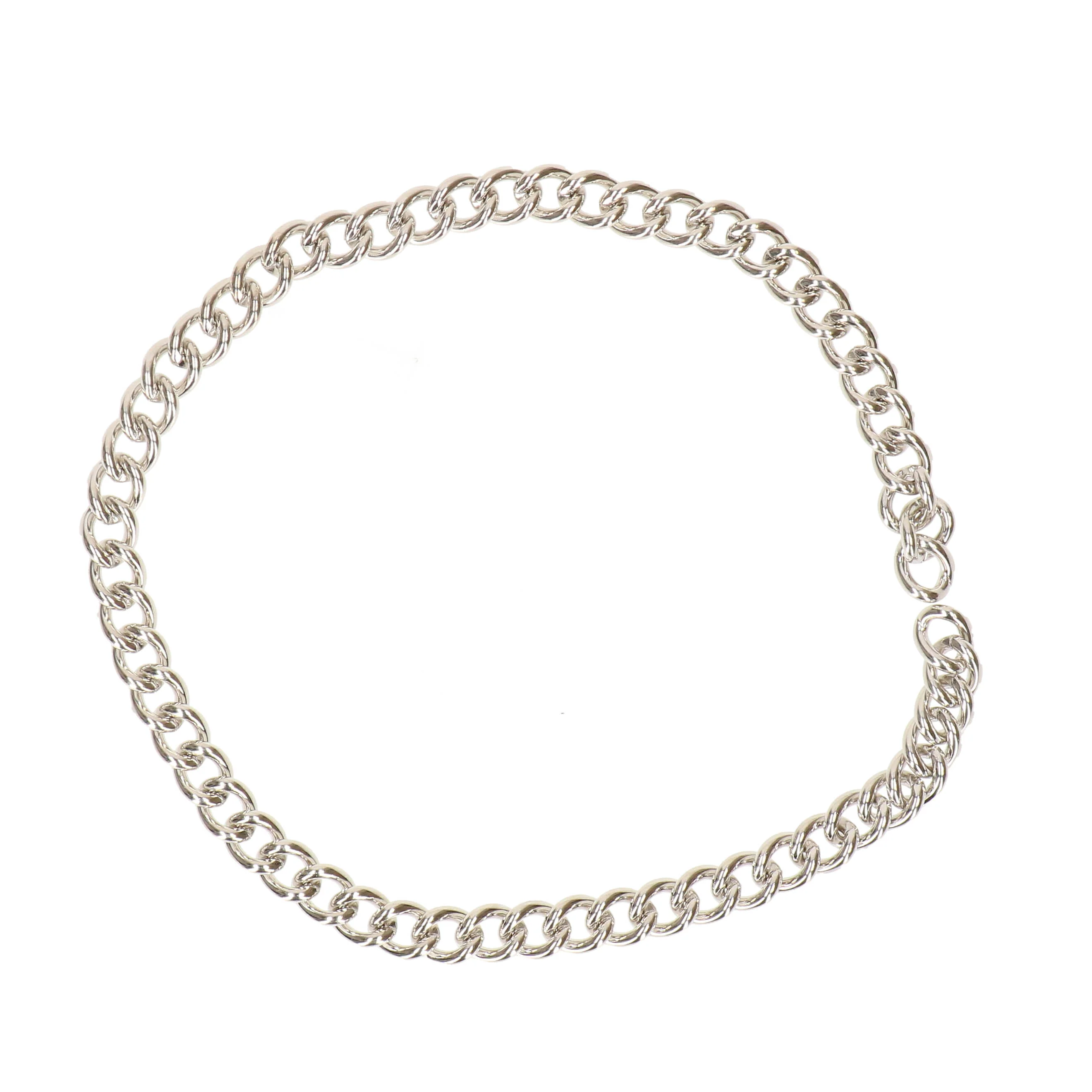 Ketting grove schakel zilver 50 cm - Image 2