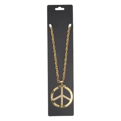 Ketting peace goud