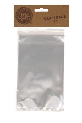 Knutselzakjes A6 transparant plastic 30 stuks