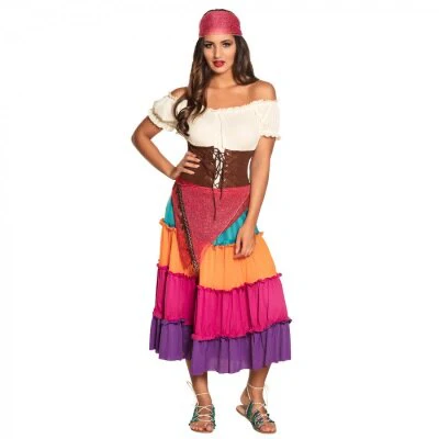 Kostuum Elite Gypsy Nadya meerkleurig dames maat 36/38
