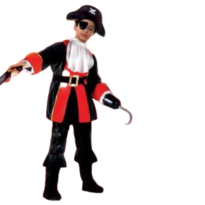Kostuum piraat meerkleurig jongen 4-6 jaar