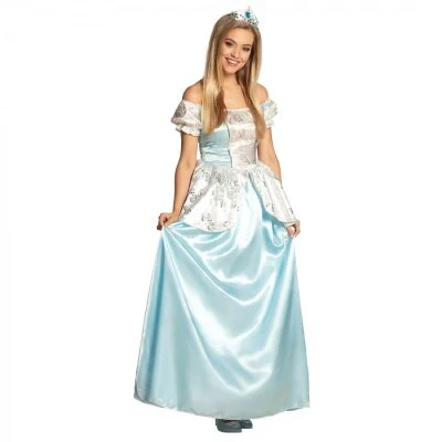 Kostuum prinses Maribel blauw/wit meisje maat 40/42