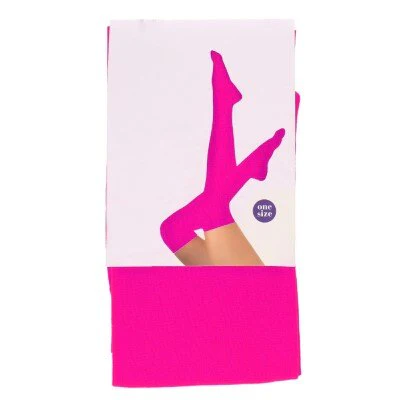 Kousen neon roze one size