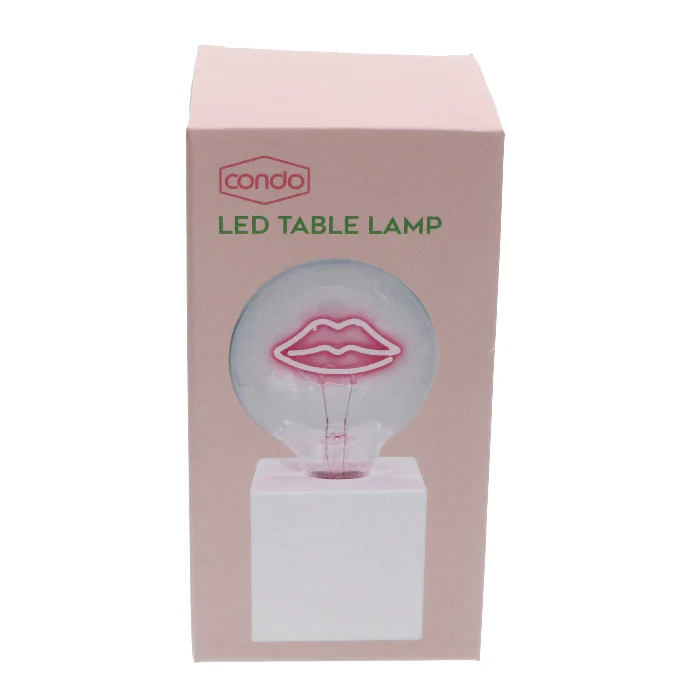 LED tafellamp - roze gloeidraad - Image 2