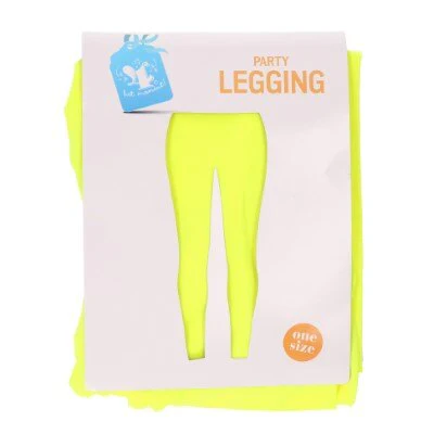 Legging neon geel one size