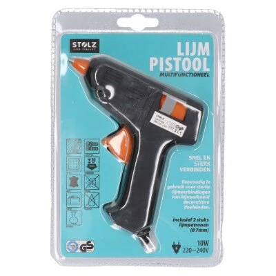 Lijmpistool multifunctioneel zwart 7mm/8mm