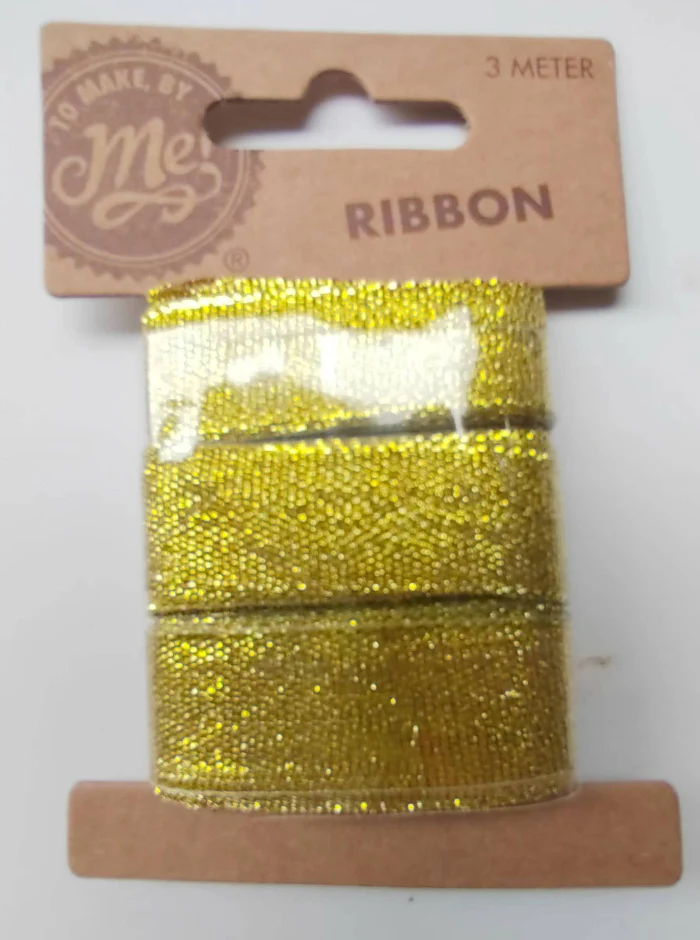 Lint breed goud 3 meter