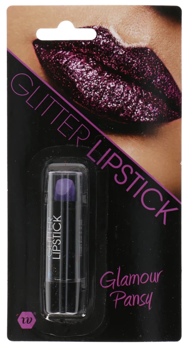 Lipstick make-up glitter paars 3,5g
