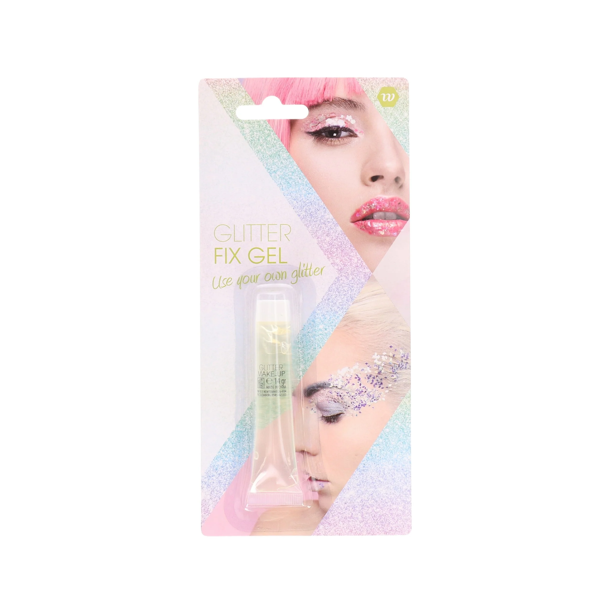 Make-up glitter fixerende gel