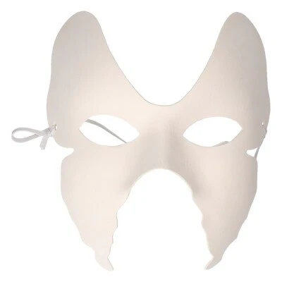 Masker blanco gezichtsbedekkend vlindervorm wit