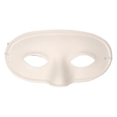 Masker blanco half gelaat rond -wit