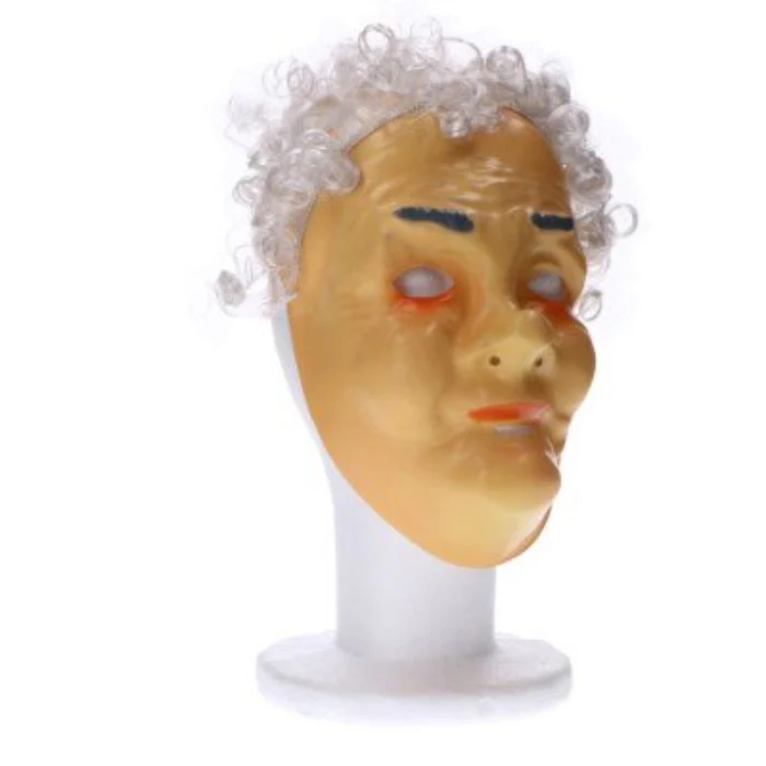Masker Sarah 50 jaar beige/grijs