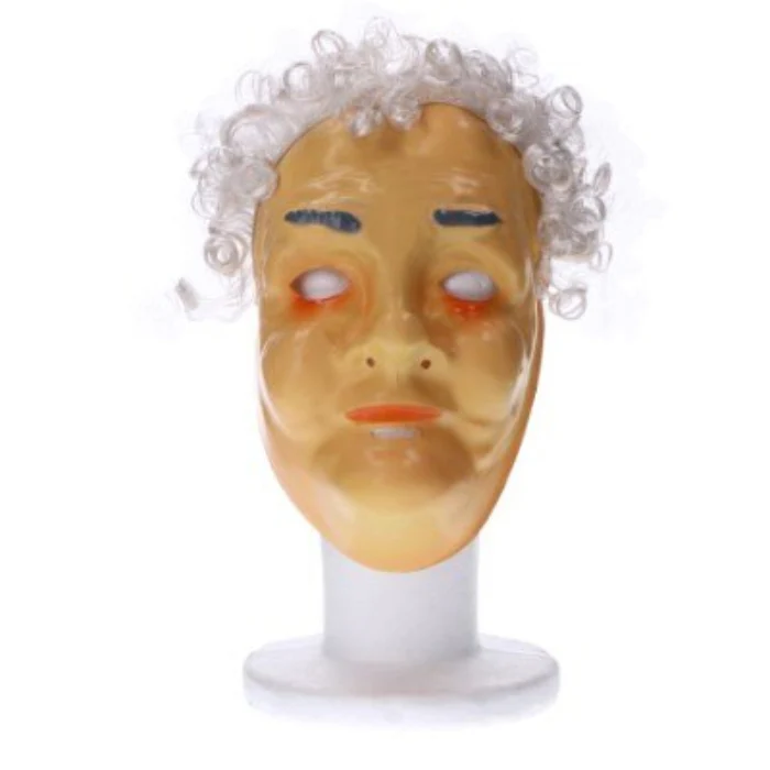 Masker Sarah 50 jaar beige/grijs - Image 2