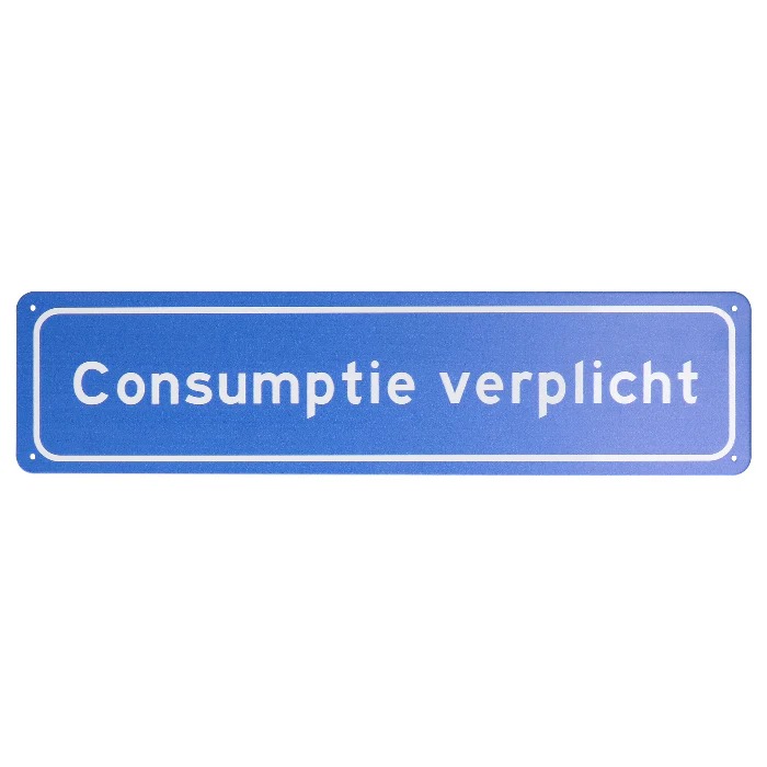 Metalen bord Consumptie - Image 2