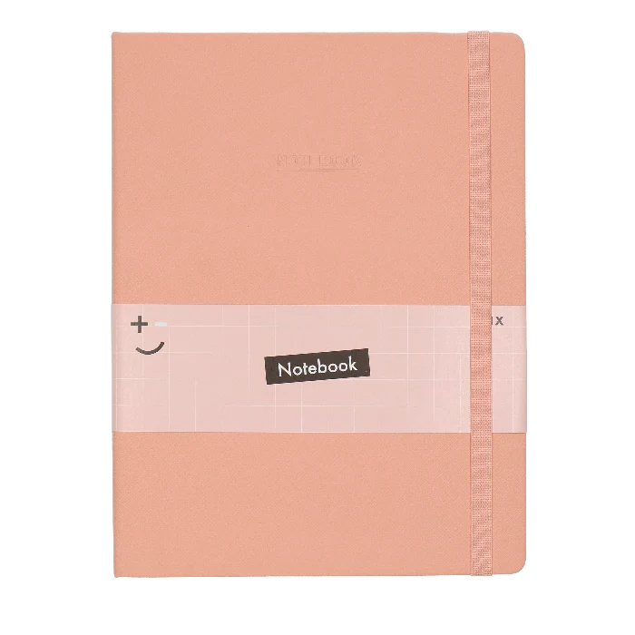 Notitieboek glitter roze A4