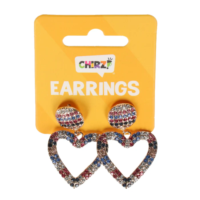 Oorbellen Hart Glitter - Image 2