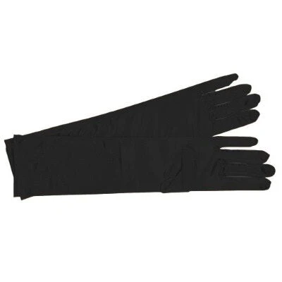 Party handschoenen zwart lang - Image 2
