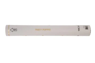 Party popper Time to enjoy confetti goud