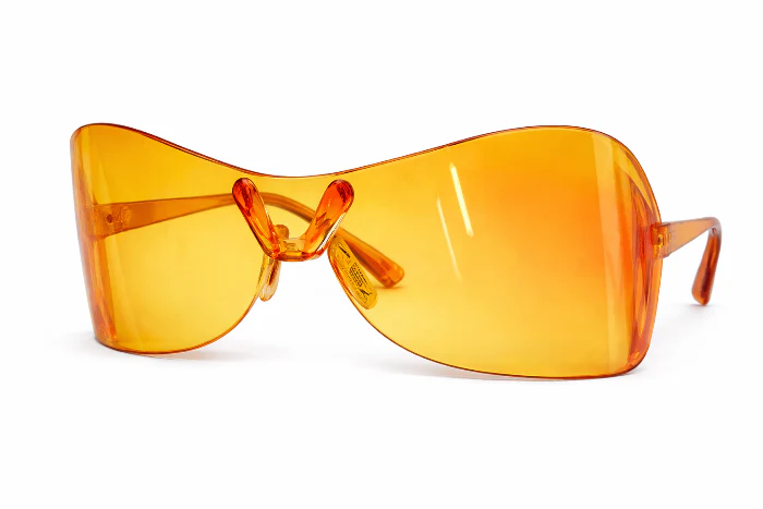 Partybril alien oranje
