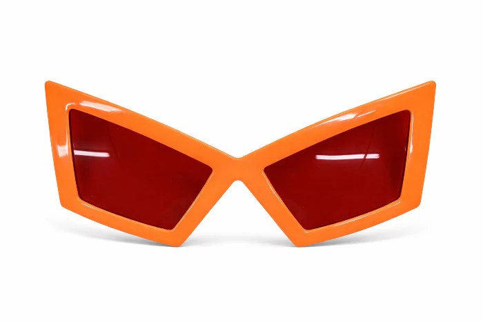Partybril driehoek oranje
