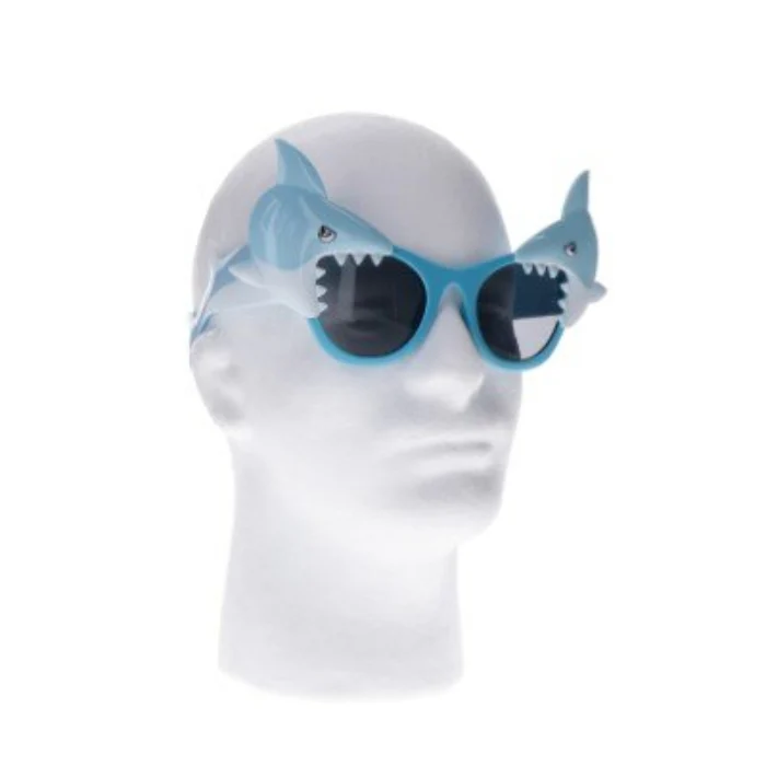 Partybril haaien blauw - Image 2