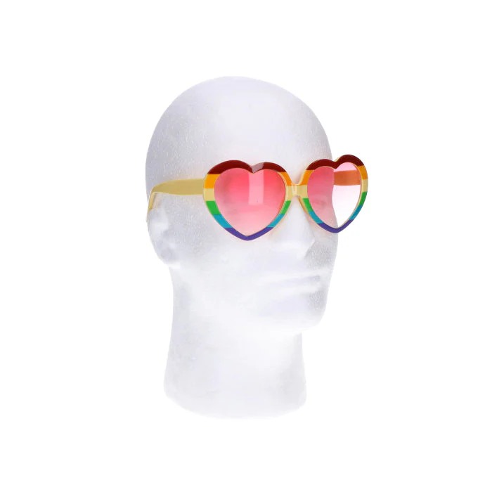 Partybril hart regenboog - Image 2