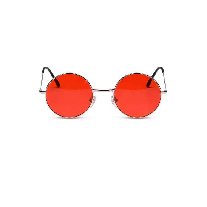 Partybril hippie rood