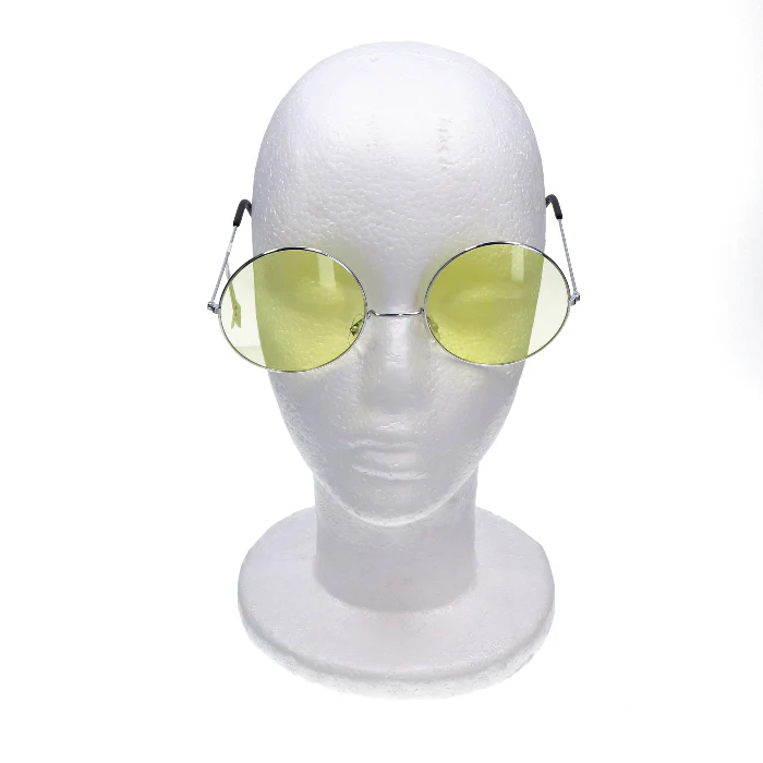 Partybril hippie XL geel - Image 2