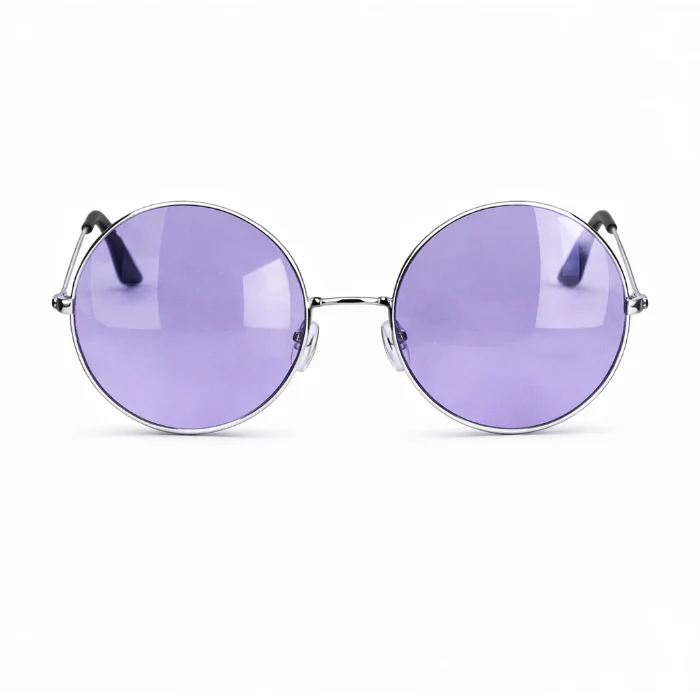 Partybril hippie XL paars
