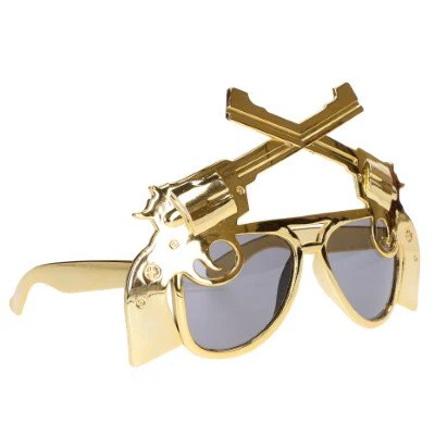 Partybril revolver goud - Image 2