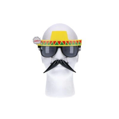 Partybril sombrero met snor - Image 2
