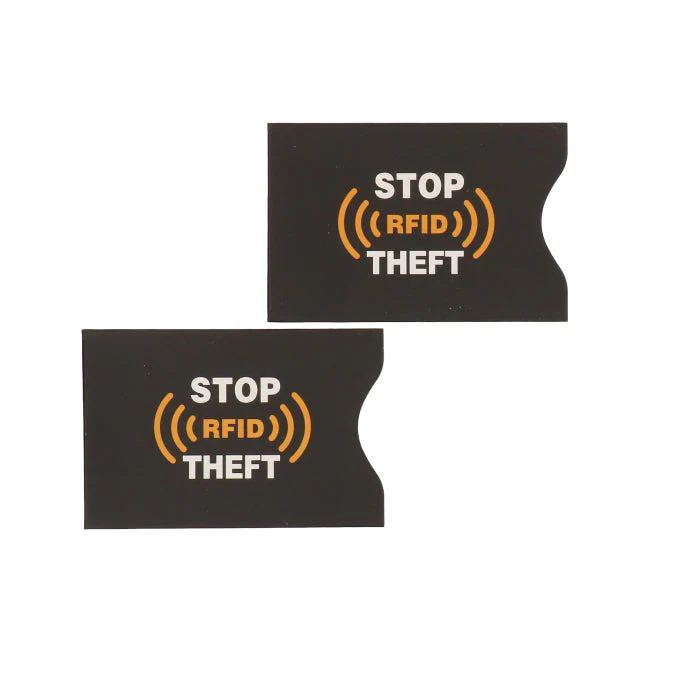 Pashouder RFID blokkerend zwart 2 stuks