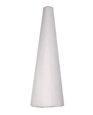 Piepschuim kegel wit groot 34cm hoog