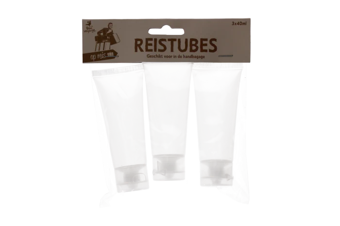 Reistubes transparant 3 stuks