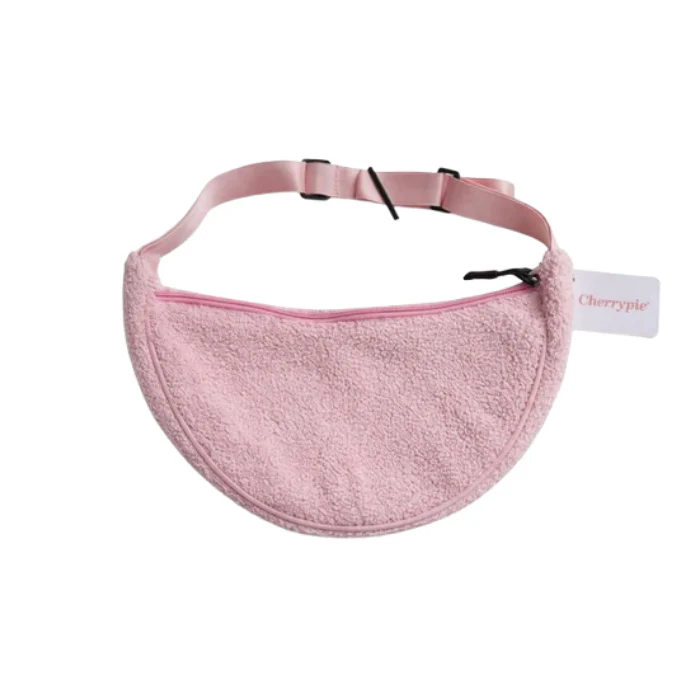 Schoudertas teddy zacht roze - Image 2