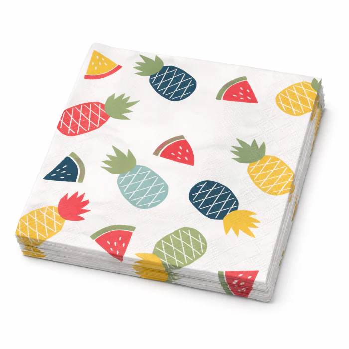 Servetten fruit print - 20 stuks
