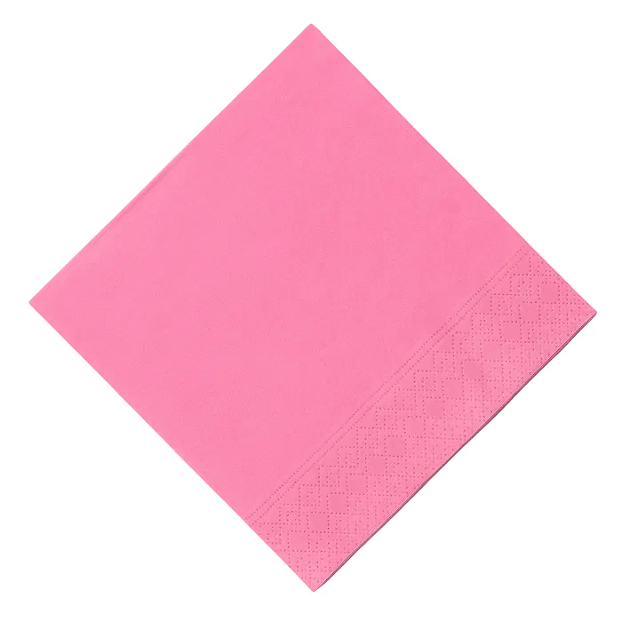 Servetten roze 3 laags 33x33cm 20st