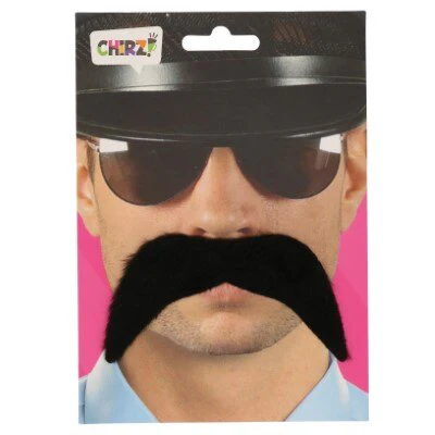 Snor disco zwart