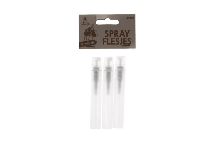 Sprayflesjes 8ml transparant 3 stuks