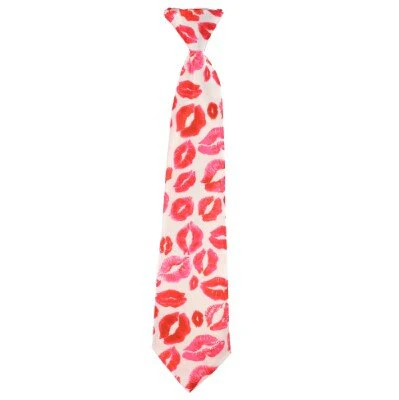 Stropdas kusjes rood/roze
