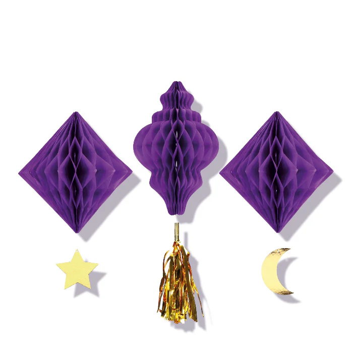 Suikerfeest Honeycomb deco 3pk