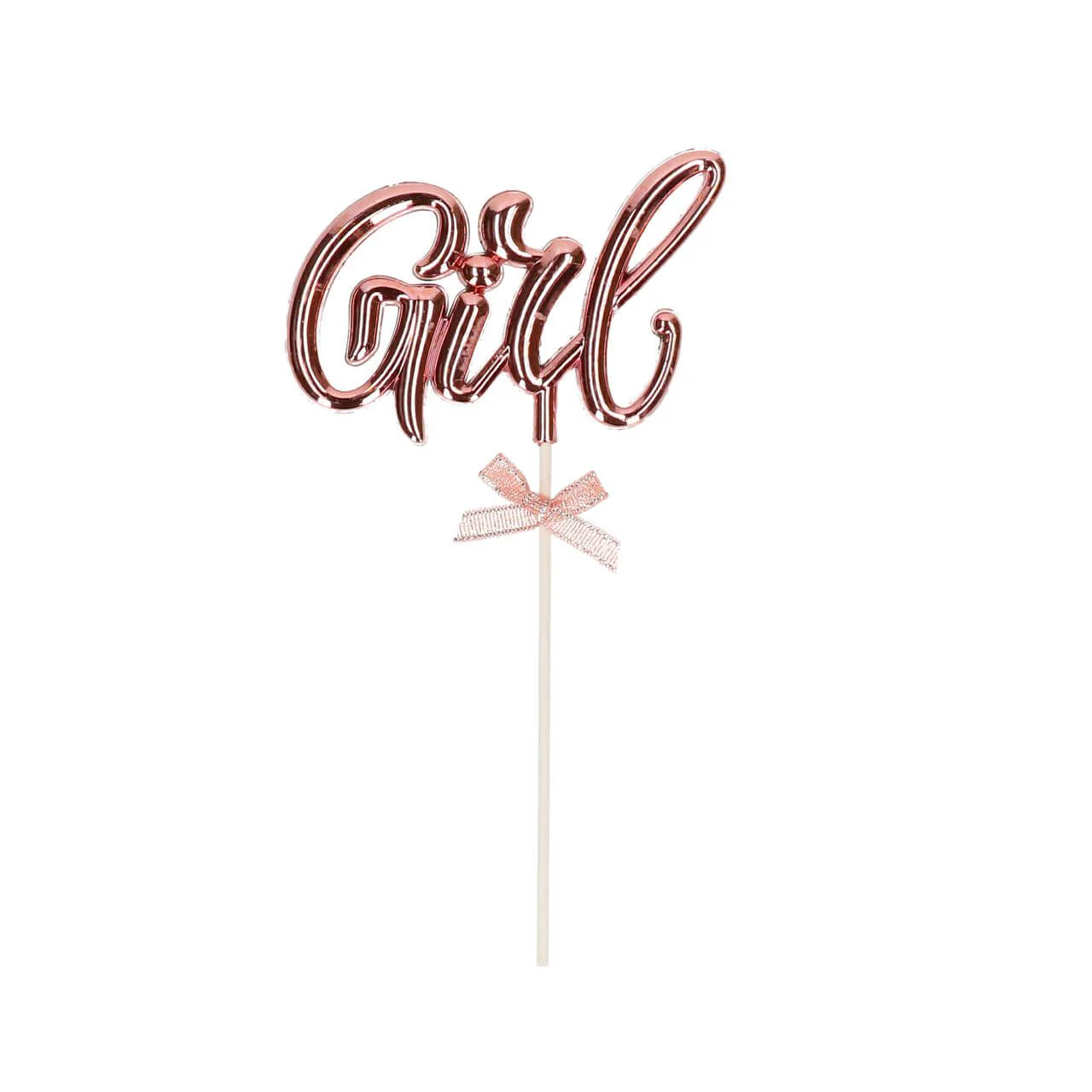 Taartprikker babyshower girl roze