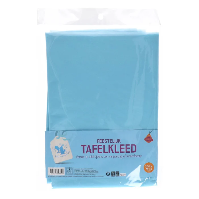 Tafelkleed blauw 137x274cm - Image 2