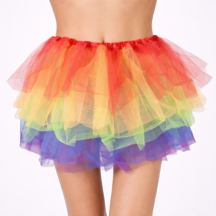 Tutu regenboog maat L