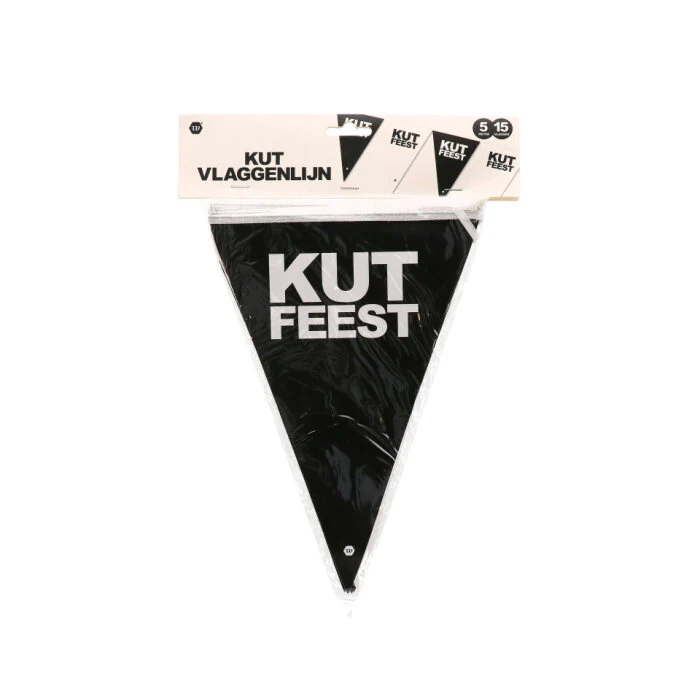 Vlaggenlijn kutfeest zwart 5m - Image 2