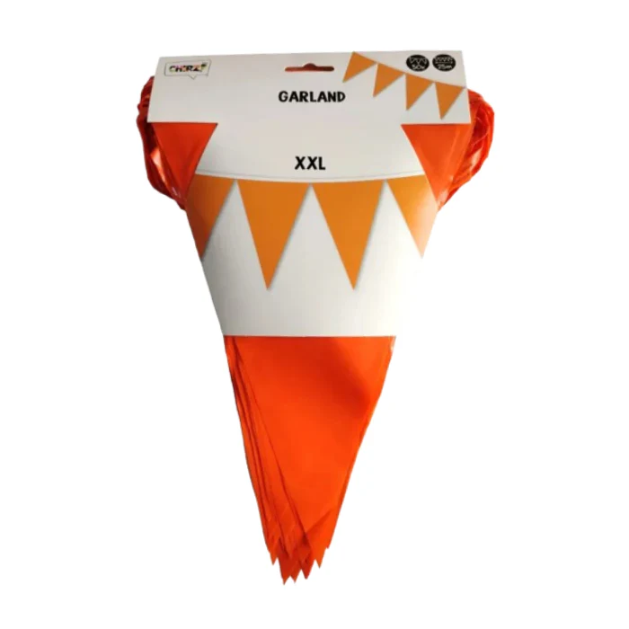 Vlaggenlijn oranje 25 meter 50 vlaggen - Image 3
