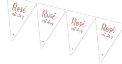 Vlaggenlijn Rosé all day roségoud 15 vlaggen 4m