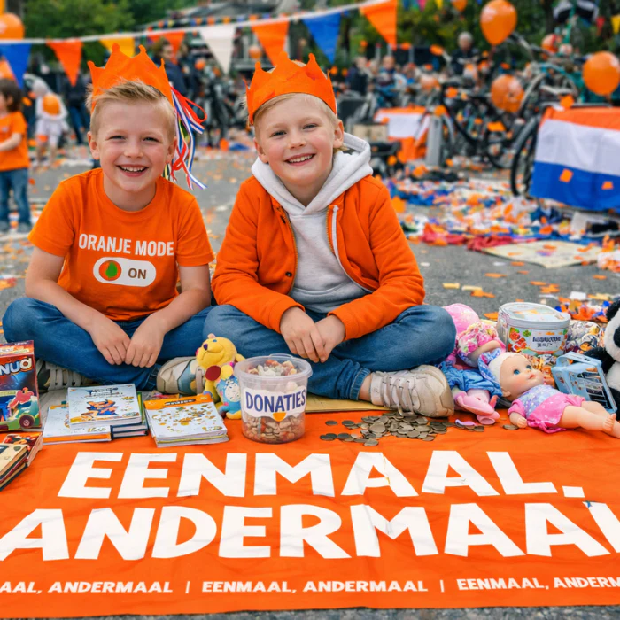 Vrijmarkt kleed - Eenmaal andermaal - 1x2 meter