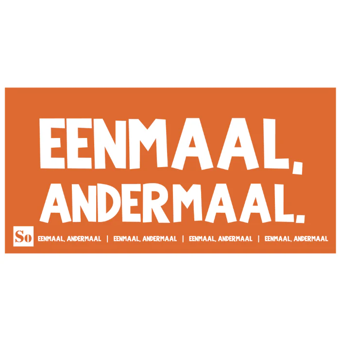 Vrijmarkt kleed - Eenmaal andermaal - 1x2 meter - Image 2